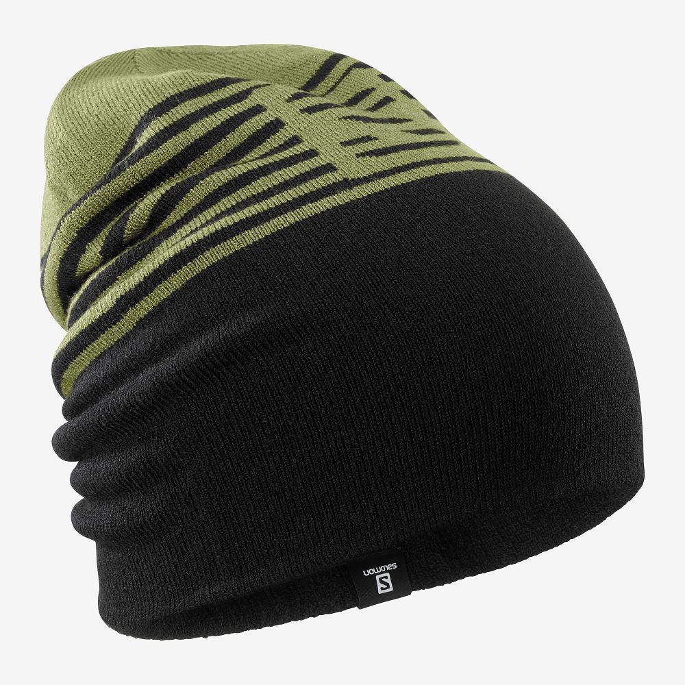 SALOMON FLATSPIN REVERSIBLE Philippines - Men's Hats - Black | 598731-WLP